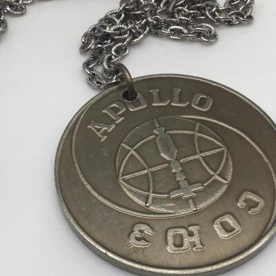 1975 Nasa Apollo pendant on Chain