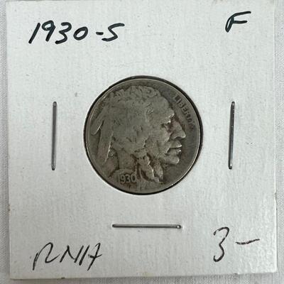600  1914, 1930-S Fine Buffalo Nickels/ 1924, 1937-D Buffalo Nickels/ 1916 Buffalo Nickel