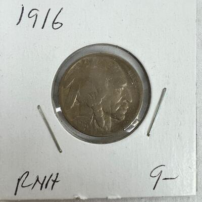 600  1914, 1930-S Fine Buffalo Nickels/ 1924, 1937-D Buffalo Nickels/ 1916 Buffalo Nickel