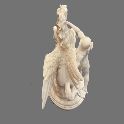 Perseus and Pegasus Alabaster Sculpture - 17"