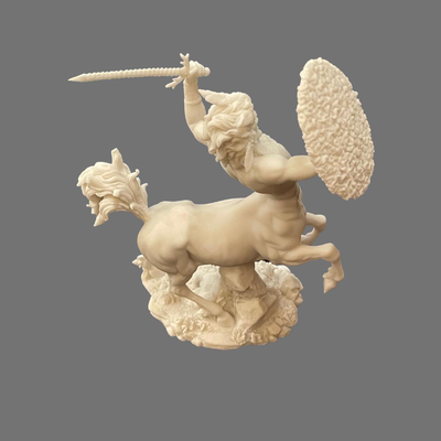 Greek Centaur Alabaster Sculpture - 12"