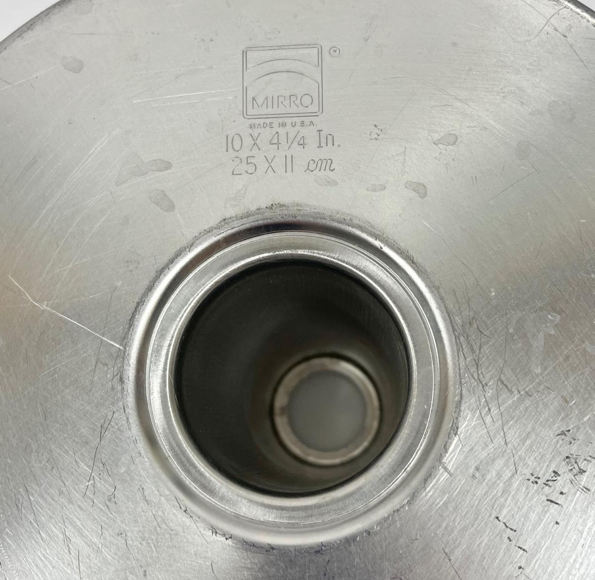 Vintage Mirro Aluminum Round Angel Food Tube Cake Pan