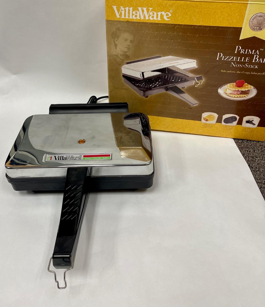 Villaware Kitchenware Bakeware Prima Italian Pizzelle Baker with Box