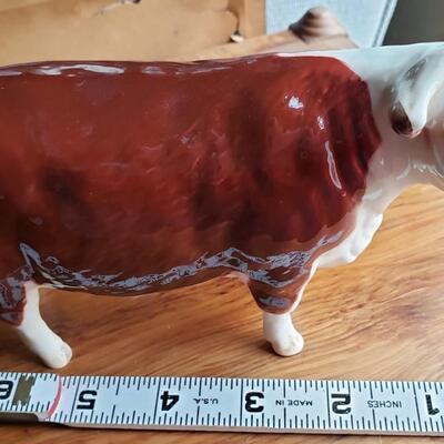 Beswick of England cow and bull