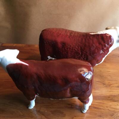 Beswick of England cow and bull
