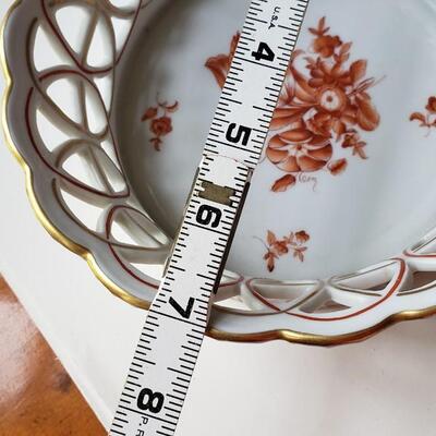 Herend Bowl dish with lattice