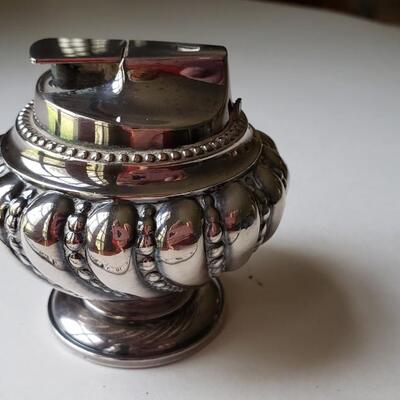 Ronson table lighter silver plate