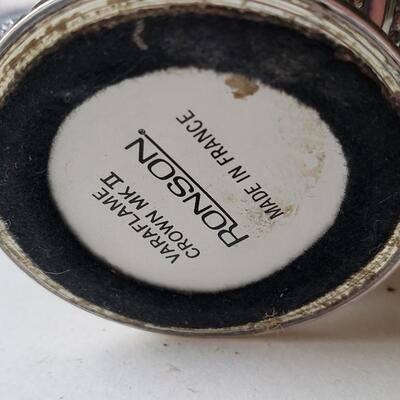Ronson table lighter silver plate