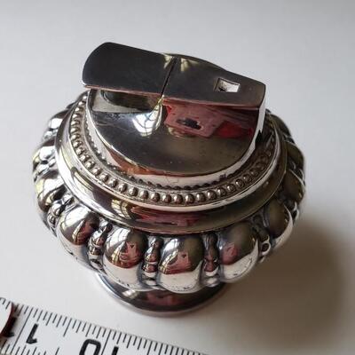 Ronson table lighter silver plate