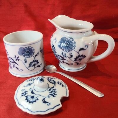 Blue Danube China - Sugar & Creamer
