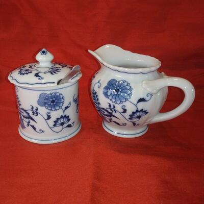 Blue Danube China - Sugar & Creamer