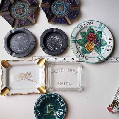 Vintage ashtray collection, Hotel Ritz Paris!