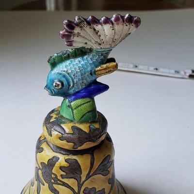 vintage metal Fish bell