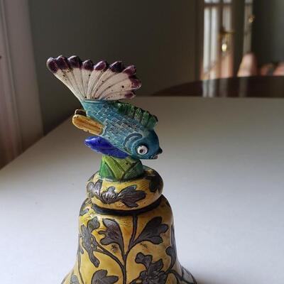 vintage metal Fish bell