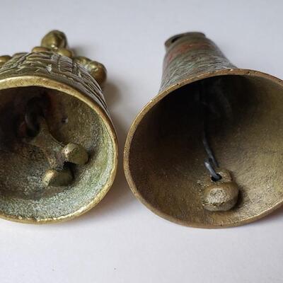 Two brass bells