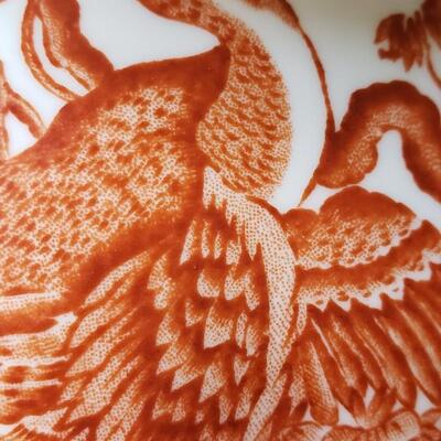 Royal Crown Derby Bowl Red with Birds