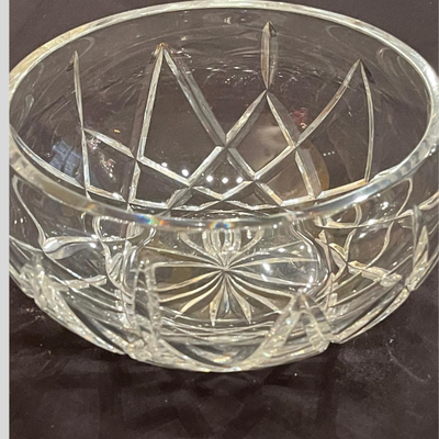 Prague Lead Crystal Rio Round Bowl - 8"