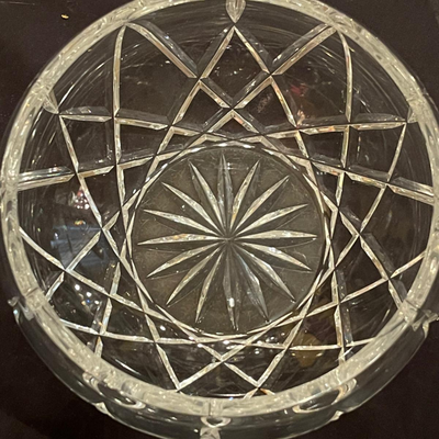 Prague Lead Crystal Rio Round Bowl - 8"