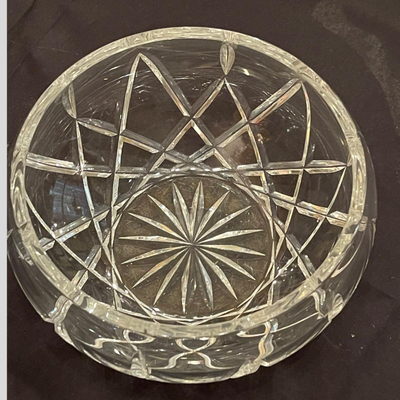 Prague Lead Crystal Rio Round Bowl - 8"