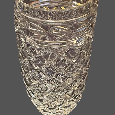 Zajecar Yugoslavian Lead Crystal Vase - 8"