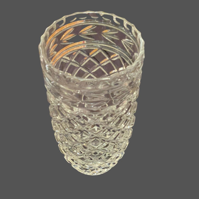 Zajecar Yugoslavian Lead Crystal Vase - 8"