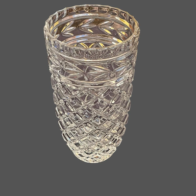 Zajecar Yugoslavian Lead Crystal Vase - 8"