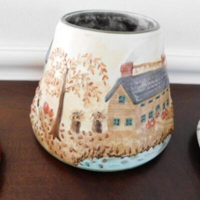 Nice Collection of Seasonal Themed Ceramic Candle Shades