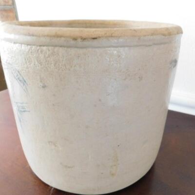 Antique Salt Glaze #3 Pittsburg Pottery Stoneware Crock