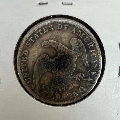 613  1835 Capped Bust 25 Cents VF-20 U.S. Coin