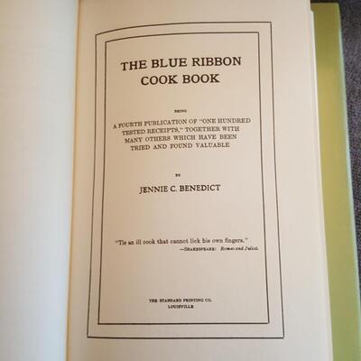 Jennie Benedict's Cookbook - Reprint Edition