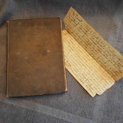 Antique Copy of Jennie Benedict's Cookbook