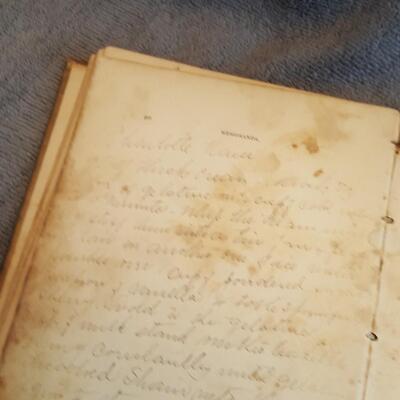 Antique Copy of Jennie Benedict's Cookbook