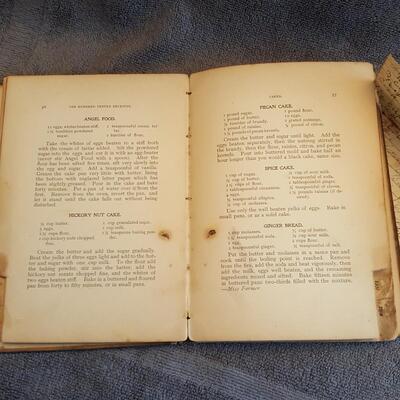 Antique Copy of Jennie Benedict's Cookbook