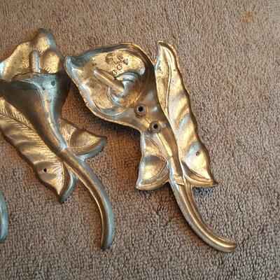Metal Lily Casket Plates
