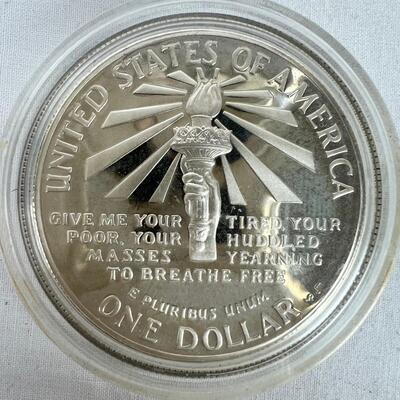 622  1986-S Ellis Island Silver Dollar
