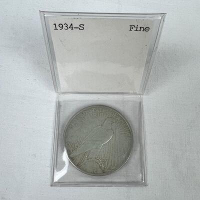 623  1934-S Fine Silver Peace Dollar