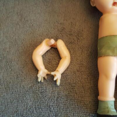 Pair of Arm-less Twin Dolls