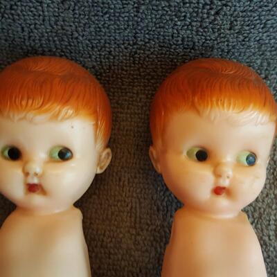 Pair of Arm-less Twin Dolls