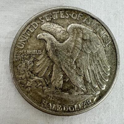 626  AU:50 1943 Walking Liberty Half Dollar