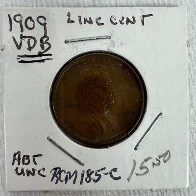 633  1909 VDB Lincoln Wheat Cent