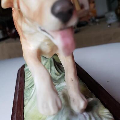 Golden retriever figurine dog 1975 Royal Worcester Doris Lindner