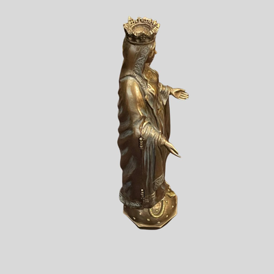 Triptych Our Lady Pieta Bronze Statue - 11"