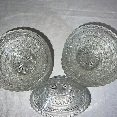 Textured Glass Bowls - Vintage