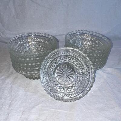 Textured Glass Bowls - Vintage