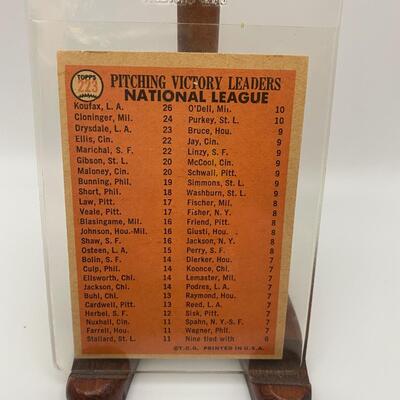 -63- 1965 Pitching Leaders | Baseball Card