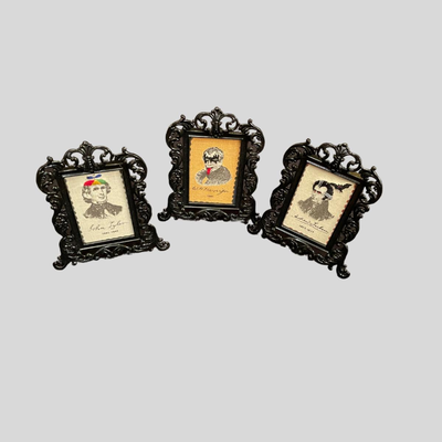 Three 5 x 3 Handmade Needlepoint Pictures of US Presidents