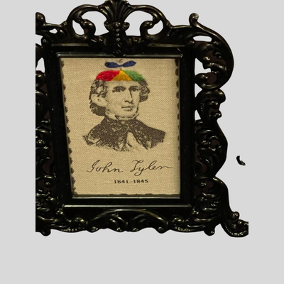 Three 5 x 3 Handmade Needlepoint Pictures of US Presidents
