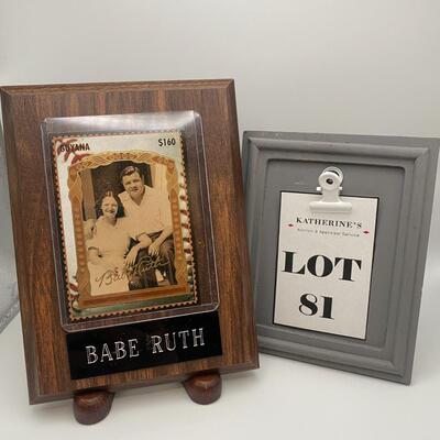 -81- Babe Ruth | Wood Plaque Card