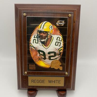 -82- Reggie White | Card And Wood Plaque