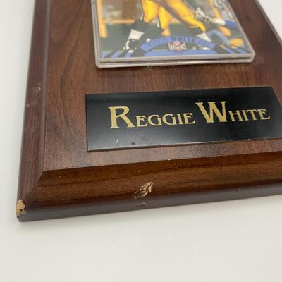 -83- Reggie White | Card And Wood Plaque